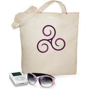 beach bag fuschia triskel