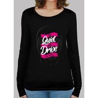 be quiet and drive long-sleeved black shirt woman