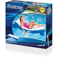 bestway luxury float inflatable pool lounger white