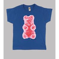 bear big red. baby blue shirt