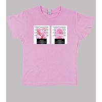 bear prisoner. child pink shirt