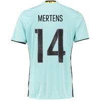Belgium Away Shirt 2016 Lt Blue with Mertens 14 printing