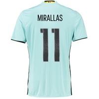 Belgium Away Shirt 2016 Lt Blue with Mirallas 11 printing