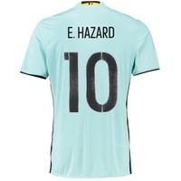 belgium away shirt 2016 lt blue with hazard 10 printing