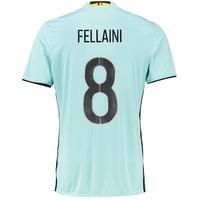 Belgium Away Shirt 2016 Lt Blue with Fellaini 8 printing