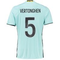 Belgium Away Shirt 2016 Lt Blue with Vertonghen 5 printing