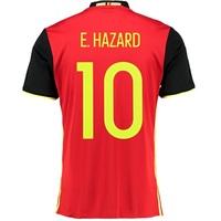 Belgium Home Shirt 2016 Red with Hazard 10 printing