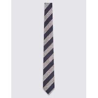 Best of British for M&S Collection Handmade Silk Nep Wide Striped Tie