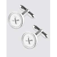 Best of British for M&S Collection Made in the UK Round Button Cufflinks