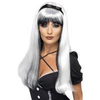 Bewitching Wig White and Black