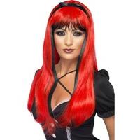 Bewitching Wig Red and Black