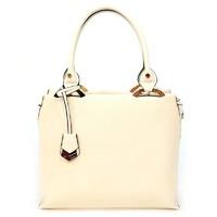 bessie london beige structured handbag