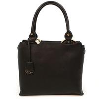 Bessie London Black Structured Handbag