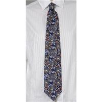 Beautiful 100% blue silk tie by V&A