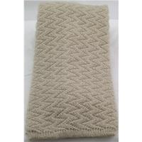 beige wool knitted wide tie