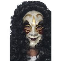 Beige Venetian Highwayman Mask