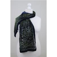 Beautiful Inky Blues Devore Scarf