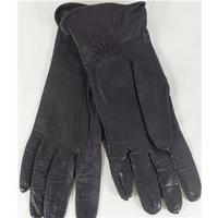 Bespoke - small - black - faux leather gloves