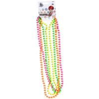 Beads Fluorescent, 3 Assorted, 4 Strands