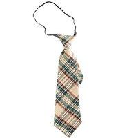 Beige Tartan Tie