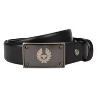 belstaff logo plaque belt