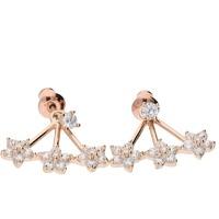 Bella Mia Shooting Star Earring Cuffs in Rose Gold