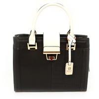 Bessie London Black Structured Handbag