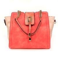 Bessie London Red structured handbag