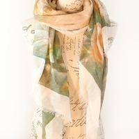 Bella Mia Hazy Roses Caramel Scarf