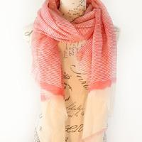 Bella Mia Stripes Red + White Scarf