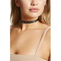 Beaded Strappy Cord Choker