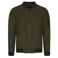 Begonia Wool Bomber Jacket in Khaki  Dissident