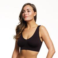 Belvia: Comfortable Wirefree Bras (Wht, Blk, Bg) (4 pack)