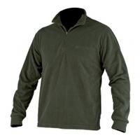 beretta light polar fleece half zip green small