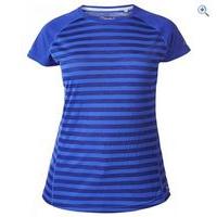 Berghaus Women\'s Stripe SS Crew Baselayer - Size: 12 - Colour: Royal Blue