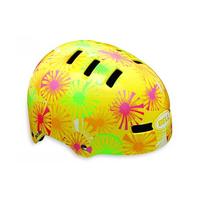 bell faction pattern bmx helmet yellow l