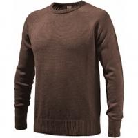 Beretta Round Neck Sweater, Brown, Small