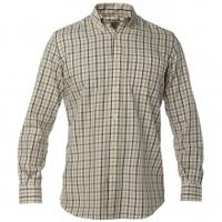 beretta drip dry check shirt brownyelow large