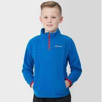 berghaus boys tyndrum half zip fleece blue blue