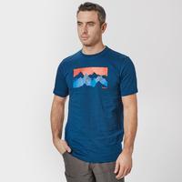 berghaus mens mountain t shirt blue blue