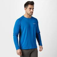 Berghaus Men\'s Long Sleeve Tech T-Shirt - Blue, Blue