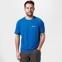 berghaus mens tech crew t shirt blue blue