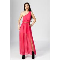 Belted Side Spilt Maxi Dress