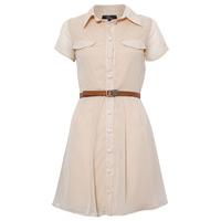 Belted Button Shirt Dress