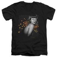 bettie page leopard hair v neck