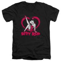 betty boop scrolling hearts v neck