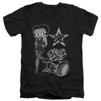 betty boop with the band v neck