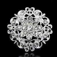 Beautiful Alloy And Rhinestone Brooches