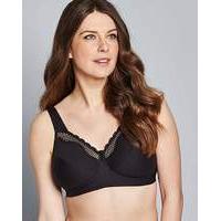 bestform cotton comfort black bra