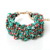 Beadia 1Pc Fashion Glass Seed Beads Bohemia Bracelet 20cm Women Bangle